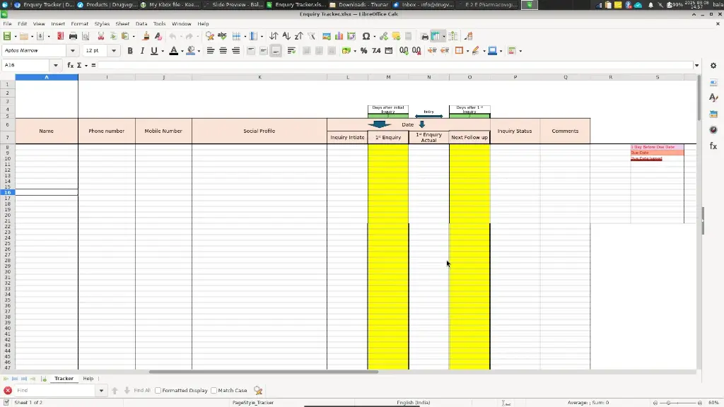 Enquiry Tracker