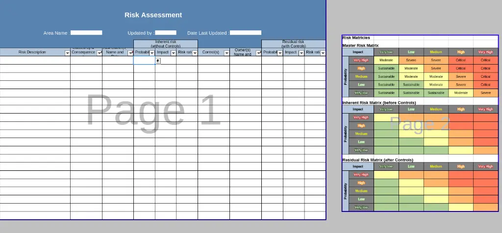 Risk Mitigation Tracker